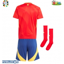 Spania Hjemmedraktsett Barn EM 2024 Kortermet (+ Korte bukser)